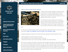 Tablet Screenshot of holocaustonline.org